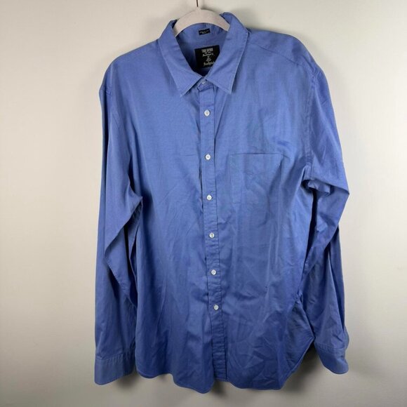 Todd Snyder Long Sleeve Button Up Shirt Blue XL - Picture 1 of 5